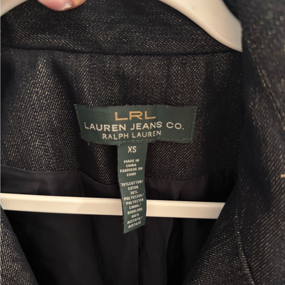 Lauren Ralph Lauren Dark Blue Jean Jacket - Picture 2 of 4